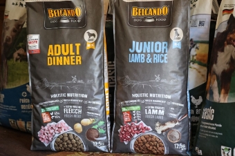 Hundefutter der Marke Belcando. Hundefutter der Marke Belcando.